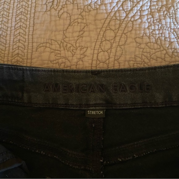 American Eagle black high rise jean shorts - Picture 5 of 6